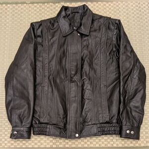 SOLD OUT In My Element Black Leather Jacket Men's Size S/M Handmade in UK